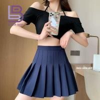 ราคา พร้อมส่งจากไทย กระโปรงเทนนิสเอวสูง Skirts สีพื้น มีซับใน กระโปรงสั้นเหนือเข่า กระโปรงเทนนิสเกาหลี No S01 (17425769813)