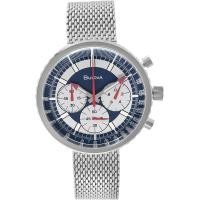 ราคา Bulova Mens Archive Series Chronograph C 6 Hand Chronograph Precisionist Stainless Steel Mesh Watch with Interchangable Blue Leather Strap Sapphire Crystal Style 96K101 (16960848688)