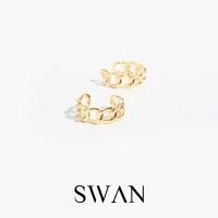ราคา SWAN Plain Chain Cuff ต่างหูหนีบเงินแท้ คล้องหู ไม่ต้องเจาะ ดีไซน์รูปโซ่ ต่างหูเรียบ (10296540138)