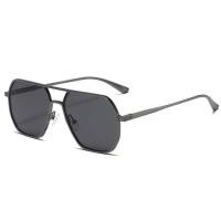 ราคา แว่นตากันแดด ผช แว่นกันแดด Xiaomi Mens Polygonal Double Beam Polarized Sunglasses Aluminum Magnesium Frame Day and Night Color Changing UV400 Sunglasses (17049447872)
