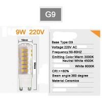 ราคา ไฟสปอตไลท์หลอดไฟเซรามิค G9 G4 AC 220V 3W 5W 7W 9W 11W (7799860677)