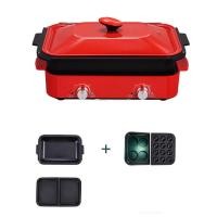 ราคา JIASHI หม้อไฟฟ้าบาร์บีคิวแบบอเนกประสงค์สำหรับใช้ในบ้านหม้ออาหารหม้อแยกหม้อทำอาหารไฟฟ้าหม้ออาหาร (20860567092)