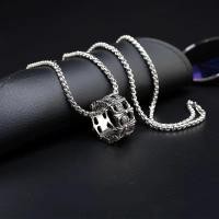 ราคา สร้อยแหวนกางเขน สร้อยคอ สร้อยคอสแตนเลส สร้อยคอแฟชั่น สร้อยคอสไตล์เกาหลี เครื่องประดับแฟชั่น สร้อยแฟชั่นผู้ชาย รุ่น ES03 (20578399627)