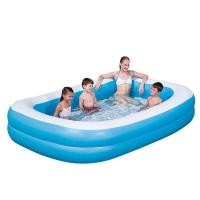 ราคา LookmeeShop สระน้ำเป่าลมสี่เหลี่ยมครอบครัว ขนาด 200x150x50cm สีสันสดใส สระน้ำเป่าลม สระว่ายน้ำเด็ก สระว่ายน้ำใหญ่ สระน้ำถูกๆใหญ (7187804928)