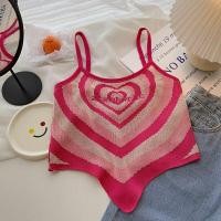 ราคา เสื้อสายเดี่ยวไหมพรม ลายหัวใจที่กำลังฮิต สีสันสดใส สวยสุดๆ สินค้าพร้อมส่ง 85077 (17562376893)