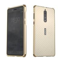 ราคา สำหรับ Nokia 8 Case โลหะอลูมิเนียมกรอบสำหรับ Sony Xperia XA1 Plus คาร์บอนไฟเบอร์ Hard Cover (7632669688)