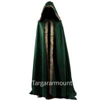 ราคา Gothic Hooded Cloak Coat Halloween Costume Vampire Devil Wizard Cape Viking Robe Gown Party Cosplay Costume Halloween Cape (20174082369)