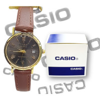 ราคา มีวันที่ นาฬิกาข้อมือ casioสายหนัง ปัดทอง กันน้ำ นาฬิกาผู้หญิงและผู้ชาย นาฬิกาcasio นาฬิกาคาสิโอ้ผู้หญิง RC621 (19373119173)