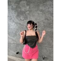 ราคา เสื้อเกาะอกแต่งชายพับ ชายแหลม สาวอวบ เสื้อเกาะอกสาวอวบ (20513011027)