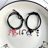 ราคา 2pcs set Bracelet Couple Magnetic Kuromi Melody Bracelet Best Friends Friendship Jewelry Adjustable Woven Birthday Bracelet AUG (20085551801)