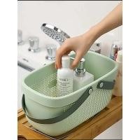ราคา ตะกร้าห้องน้ำ1ชิ้น ตะกร้าพลาสติก ตะกร้าเก็บของพร้อมที่จับ ตะกร้าอาบน้ำแบบมือถือ ตะกร้าเก็บของสำหรับห้องน้ำ (21170909696)