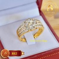ราคา แหวนเพชรCZ เพชรน้ำหนึ่ง เกรดพรีเมี่ยม (15574619140)