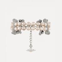 ราคา กำไลข้อมือประดับเพชรเต็มเม็ดไข่มุกคู่ของผู้หญิงสร้อยข้อมือดาวเสาร์สุดหรูระดับพรีเมียม (19903007457)