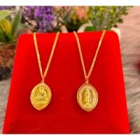 ราคา สร้อยคอเงินชุปทอง จี้พระหลวงปู่ทวด หลังพระประจำวัน เลี่ยมทองแท้ กรอบทอง 90 มีใบรับประกัน พระเลี่ยมทอง ราคาเป็นมิตร (18075568458)