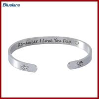 ราคา Bluelans LOVE YOU DAD กุญแจมือผู้หญิงตัวอักษรสแตนเลสกำไลข้อมือเครื่องประดับสร้อยข้อมือ (8149786295)
