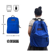 ราคา NQB665เคาน์เตอร์ของแท้ JanSport Jasper คลาสสิกสีทึบกระเป๋าเป้สะพายหลังผู้ชายและผู้หญิงที่มีกระเป๋านักเรียนเดียวกันกระเป๋าคอมพิวเตอร์ (16107325926)