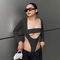 ราคา พร้อมส่ง2สี เซ็ต2ชิ้น บอดี้สูทเว้าเอวสูง บอดี้สูทสายเดี่ยว ครอปแขนยาว บอดี้สูทแขนยาว เสื้อโชว์หลัง ครอปสายฝอ 3878 (17193189878)