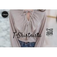 ราคา ป้ายแท้ My top เสื้อแขนยาว คอระบาย ผ้าอัดพลีทมัน เงา T SHIRTNISTA (7213962627)