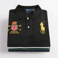 ราคา W X Ralph Laurenเสื้อโปโลมีปกสำหรับผู้ชายเสื้อโปโลโลโก้ขนาดใหญ่คลาสสิกแขนสั้นลำลองธุรกิจระดับไฮเอนด์สำหรับผู้ชายผู้ชาย (15560263401)