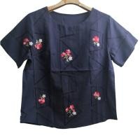 ราคา เสื้อผ้าฝ้ายปักลาย เสื้อพื้นเมืองคอกลมงานปัก (8578579742)