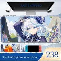 ราคา Furina Genshin Impact Gaming Keyboard Focalors Anime Animation Diy สำหรับนักเรียน Fontaine Mouse Pad (20800282815)