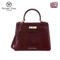 ราคา VICTORIA HYDE London กระเป๋าถือของผู้หญิง Women S Large PU หนังสีดำกระเป๋าคาดอกสตรีกระเป๋าทรงสี่เหลี่ยมมีหูหิ้วสะพายไหล่ (20621001135)