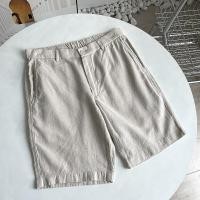 ราคา Uniqlo Kitano U Home Yuan กางเกงผู้ชายผ้าฝ้ายผสมป่าน กางเกงห้าจุดกางเกงขาสั้นแบบลำลอง 415715 415861 (20478742067)