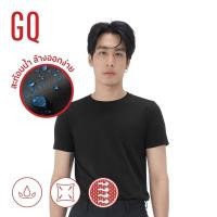 ราคา GQ T shirt เสื้อยืดคอกลมผ้าสะท้อนน้ำ สีดำเสื้อยืดแขนสั้นผู้ชายแฟชั่นเกาหลี เสื้อยืดฤดูร้อน (20605066663)