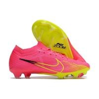 ราคา New Mercurial 15 football shoes salmon FG spike AG fully knitted waterproof high and low top mens and womens competition training shoes (20530804759)