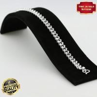 ราคา สร้อยข้อมือเงิน เลสข้อมือเงิน น้ำหนัก 1 บาท ยาว 7 นิ้ว ชุบเงินแท้ 925 สินค้าขายดี บริการเก็บเงินปลายทาง (16005441012)