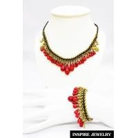 ราคา Inspire Jewelry ชุดเซ็ทสร้อยคอปะการัง พร้อมสร้อยข้อมือปะการัง ร้อยด้วยเชือกเทียนและอะไหล่ทองเหลือง งานมือ ปราณีต งดงาม มีคุณค่า พร้อมถุงกำมะหยี่ (375126383)