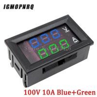 ราคา DC 0 100V 1A 10A 50A 100A Digital Voltmeter Ammeter Dual Display Voltage Detector Current Meter Panel Amp Volt Gauge 0 28 LED (18444501610)