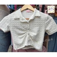 ราคา New Collection Fluffy Polo Heart button Cropped ครอปโปโล กระดุมหัวใจผ้าวิ้งๆ (16542999404)