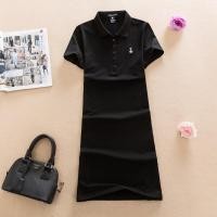 ราคา เวอร์ชันเกาหลีฤดูร้อนของ Polo หมีกระโปรงกลางความยาวลำลองกระโปรงไซส์ใหญ่สีทึบ Paul กระโปรงชุดบาง Cotton Golf (9518309405)
