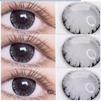 ราคา เกล็ดหิมะ คอนแทคเลนส์ รุ่น Tommy ยี่ห้อ Pitchylens สีเทา ตาล มีค่าสายตา (16220346730)