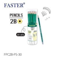 ราคา FASTER ฟาสเตอร์ ดินสอดำพลาสติก 2B ดินสอไม้ รหัส FPC2B PS แบบ 12 แท่ง และ PS 30 แบบ 30 แท่ง ดินสอทำข้อสอบ (17681908317)