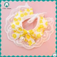 ราคา ปลอกคอสัตว์เลี้ยงลูกแมวและสุนัขเครื่องประดับลูกไม้ลายดอกไม้โบว์ผ้าเช็ดน้ำลายปลอกคอแมว (17941875328)