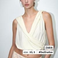 ราคา Zara เสื้อครอปแขนกุดมีฮู้ด N014 17 (20534696450)