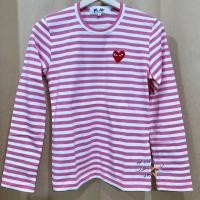 ราคา พร้อมส่ง Stripe pastel Play Comme des garçons รุ่นใหม่ 2020 เสื้อกอม ยืดแขนยาวลายขวาง สีพาสเทล ของแท้จากช็อปญี่ปุ่น (19387114965)