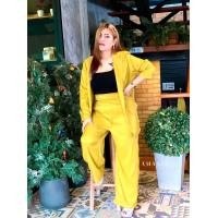 ราคา ชุดทำงานสาวอวบ สูทสาวอวบ เสื้อเบลเซอร์ มีกระเป๋าจริง มีซับใน กางเกงขายาวมีกระเป๋า (17962788219)