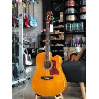 ราคา Kazuki โปร่ง โปร่งไฟฟ้า รุ่น KZ 41CE สีโอ็ค สีไม้ ขนาด41นิ้ว มีเครื่องตั้งสายในตัว ทัชชิ่งจับง่าย คอเว้า ตีคอร์ทสบาย ส่งด่วน (19399679155)