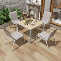 ราคา ชุดเก้าอี้และโต๊ะสำหรับร้านอาหารร้านน้ำชาเก้าอี้และโต๊ะกลางแจ้งลานพักผ่อนเก้าอี้และโต๊ะสูงศิลปะเหล็กนอก (21174011773)