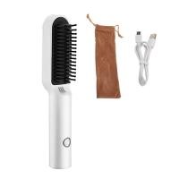 ราคา แปรงลมร้อน Ionic Hair Straightener Hair Curler Brush Anti Frizz Hair Styler Brush For Straightening Or Curling (16700561756)