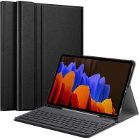 ราคา Fintie Keyboard Case for Samsung Galaxy Tab S7 Plus 12 4 2020 Model SM T970 T975 T976 T978 with S Pen Holder Slim Shell Stand Cover with Detachable Wireless Bluetooth Keyboard Black (19536649028)
