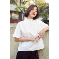 ราคา Behers Pleat Please Collar Shirt เสื้อคอตั้งแบบจีบ ผ้าคอตตอน (951062950)