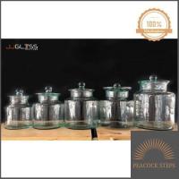 ราคา AMORN โหลยาดอง ฝาแก้ว ไซส์ใหญ่ โหลแก้ว แฮนด์เมด เนื้อใส ราคาพิเศษ Peacock Steps (13350721156)