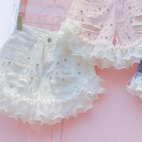 ราคา กางเกงยีนขาสั้น ผ้าชีฟอง ประดับลูกปัดเพชร แต่งลูกไม้ สีขาว สไตล์ใหม่ (20213981882)