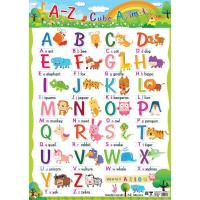 ราคา ABC A Z หัดอ่านอักษรภาษาอังกฤษ ABC ภาพโปสเตอร์ ภาพประกอบการศึกษา พลาสติกพีพี (19768837113)