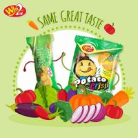 ราคา 100g 6 ห่อเล็ก แบ่งจากห่อใหญ่ มันฝรั่งอบบางกรอบ ปังแลบลิ้น อร่อยทุกรส ขายดีสุดฮิต ถูกปากคนไทยมานาน มีฮาลาลเป็นมิตรกับมังสวิรัติ (12411058850)