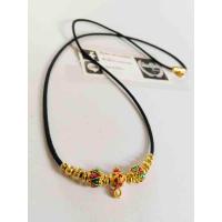 ราคา สร้อยคอ เชือกร่ม แต่งทองไมครอนลงยา (579634345)